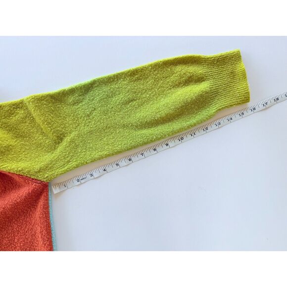 Simon Miller Didi Colorblock Cardigan Sweater in Blue, Orange & Yellow Size L - Picture 14 of 14